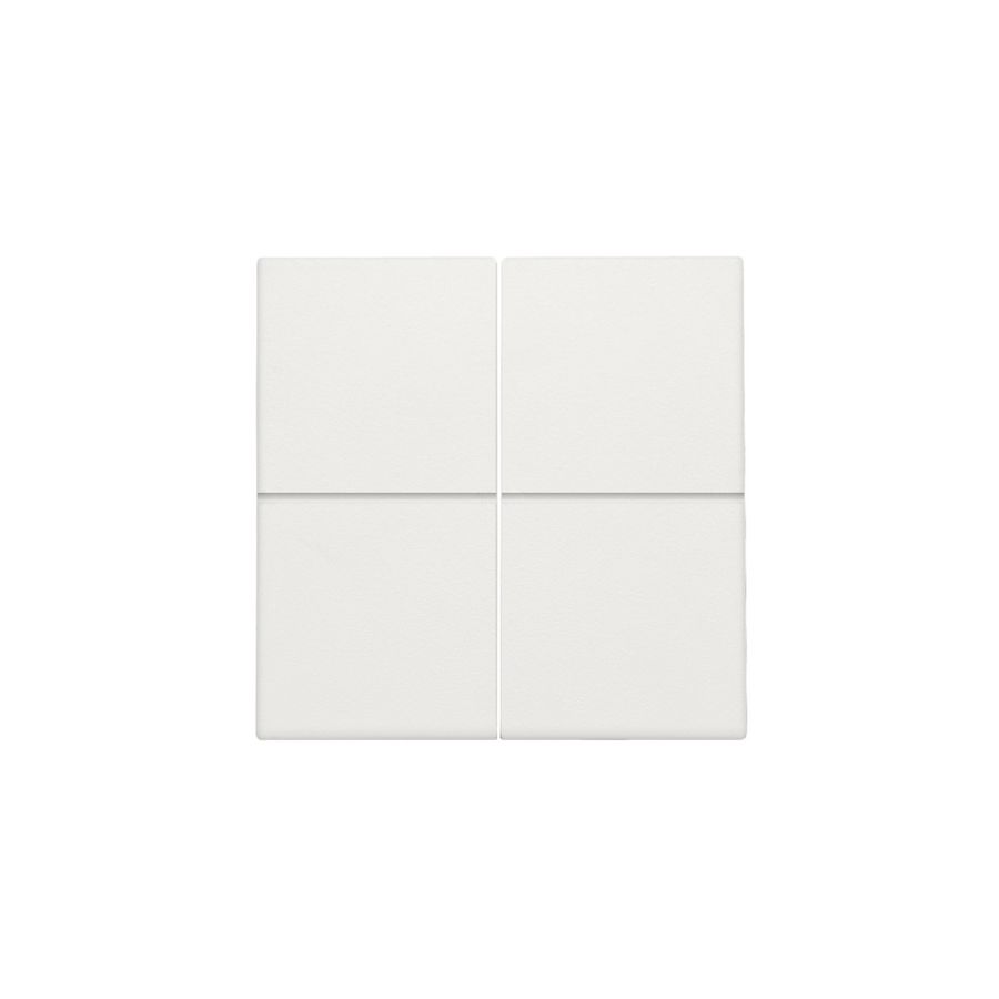 Afwerkingsset 4-voudig elektr. schakelaar/drukknop white