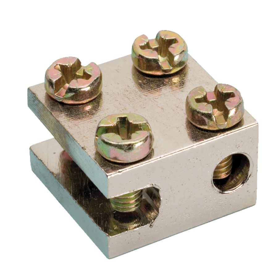 Radiatorklem (I) 1x16 + 1x6mm² rechte zij-inleg