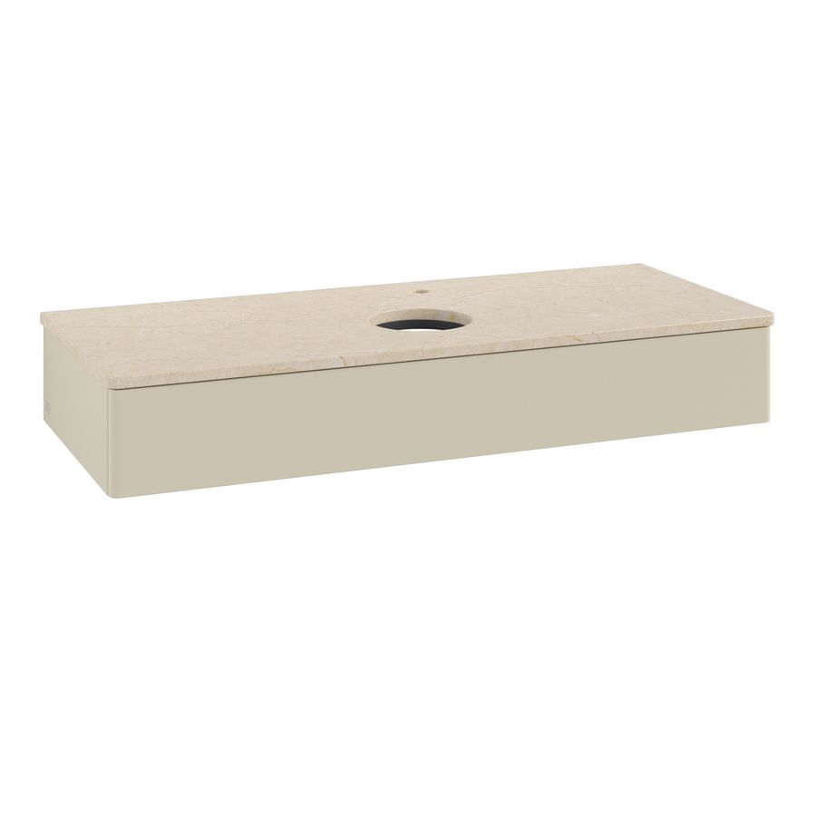 Wastafelonderkast Antao 1200x190x500mm S.Grey Matt Lacquer K10053HJ