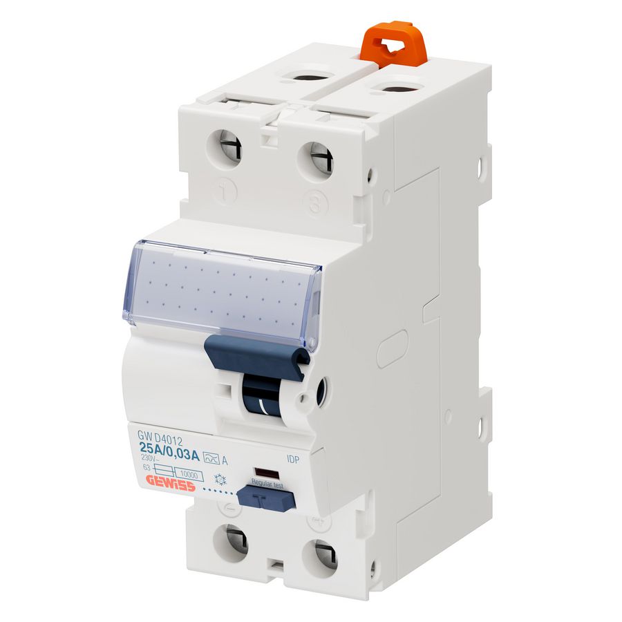 AARDLEKSCHAKELAAR 2P 25A 30mA TYPE-A DIRECT 2 MODULE IDP