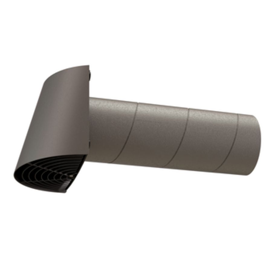 Muurdoorvoer / gevelkap geisoleerd CONTEGO Ø125mm antraciet tbv mechanische ventilatie