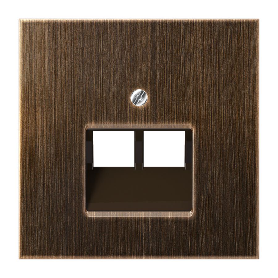 Afdekking UAE 2v. LS messing antiek