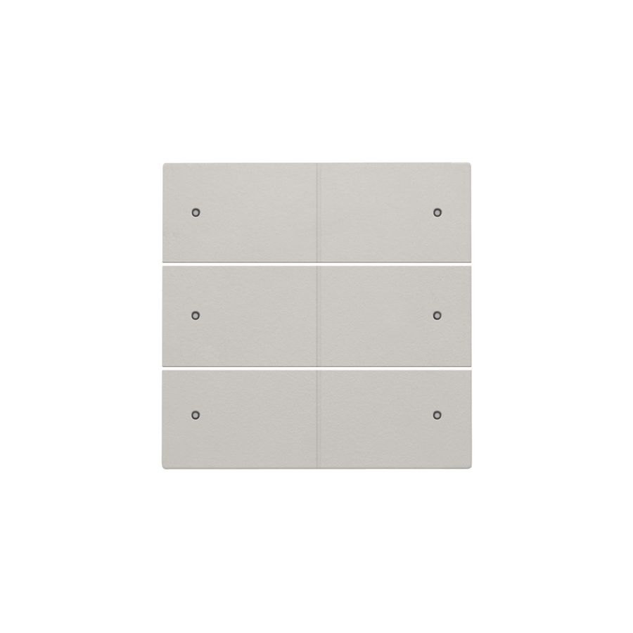 Afwerkingsset voor 6-voudige potentiaalvrije drukknop 24V met leds