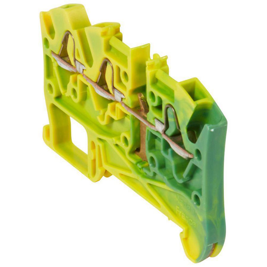 Steekklem groen/geel 5mm 3-polig 4mm² Viking 3 VVE=40