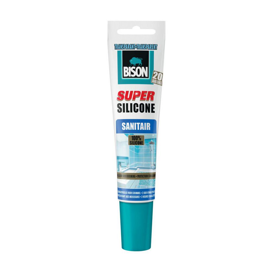 Kit Super Silicone Sanitair transaparant 150ml VVE=6