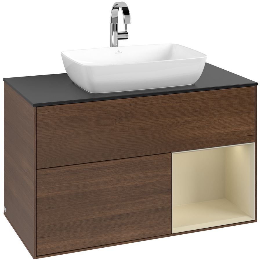 Wastafelonderkast Finion 1000x603x501mm W.Veneer F782HJGN