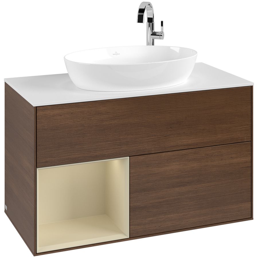 Wastafelonderkast Finion 1000x603x501mm W.Veneer F891HJGN