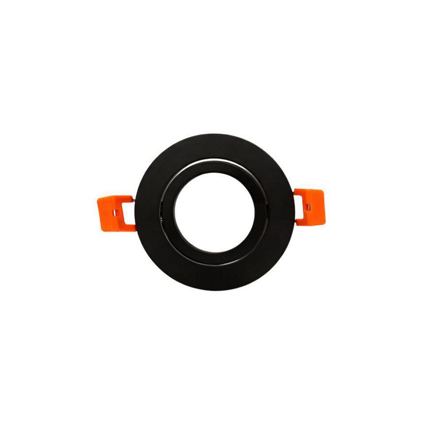 Inbouwarmatuur 50mm rond ø83mm verstelbaar zwart