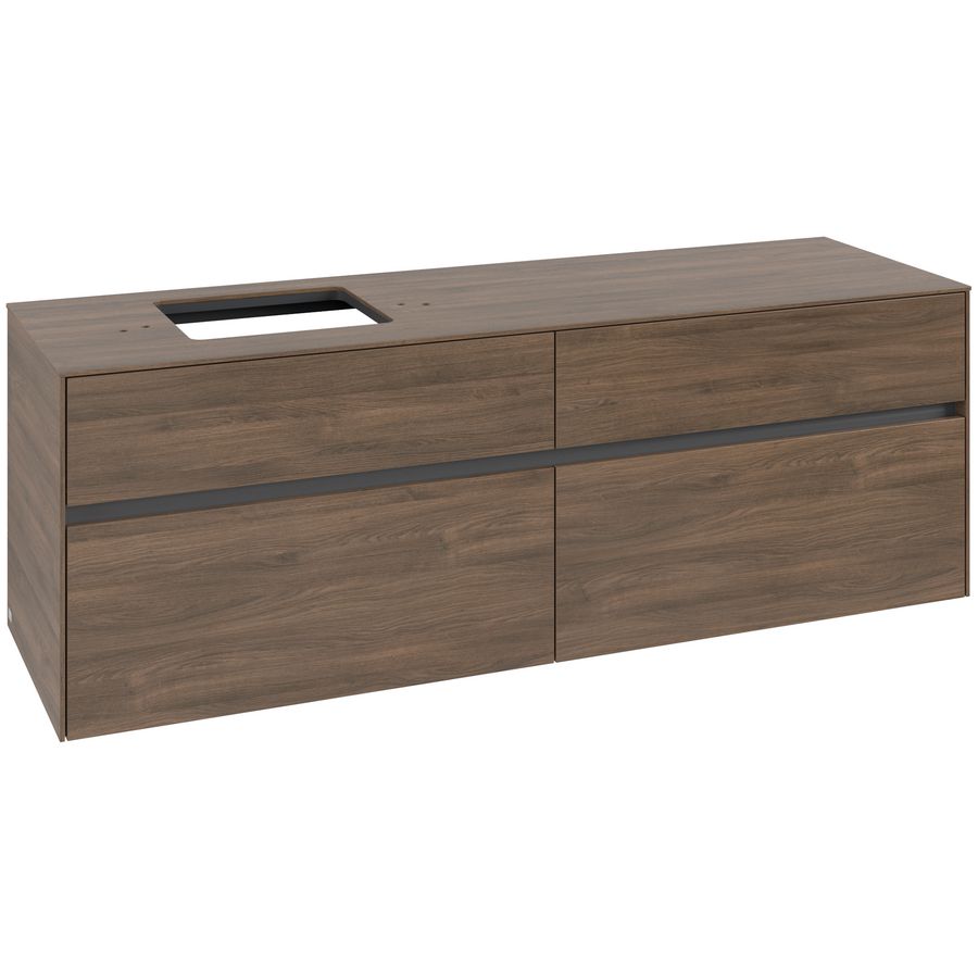 Wastafelonderkast Collaro 1600x548x500mm Ariz.Oak C13500VH