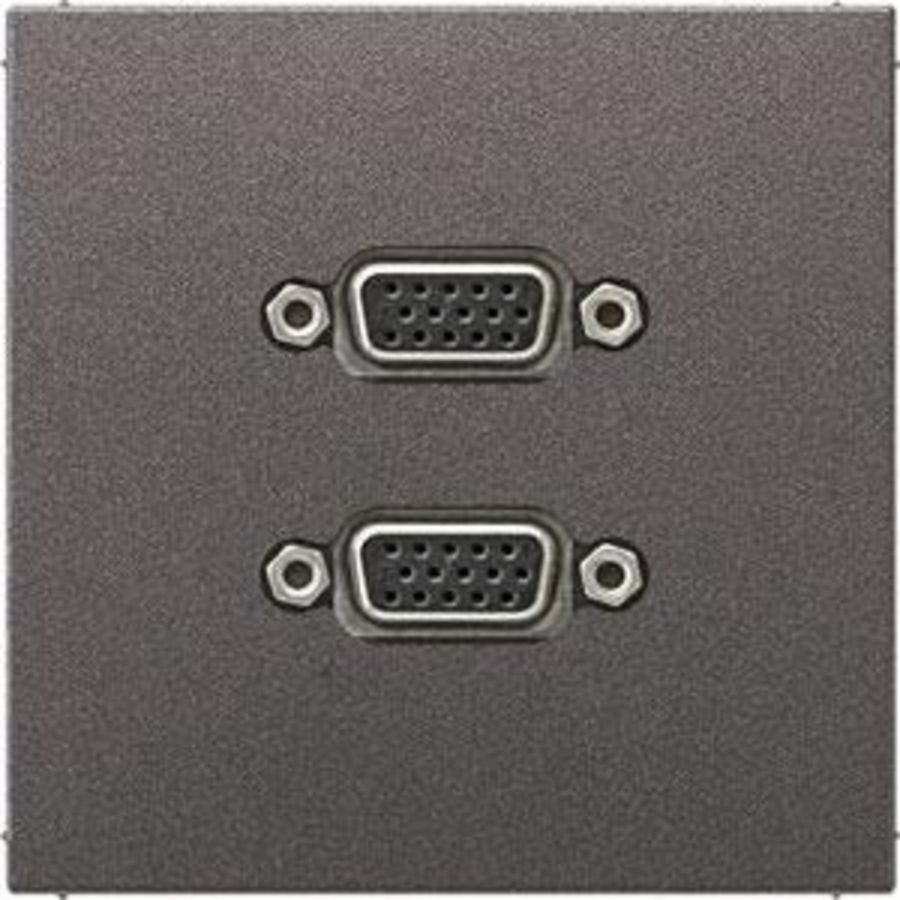 Afdekking antraciet voor 2xVGA LS