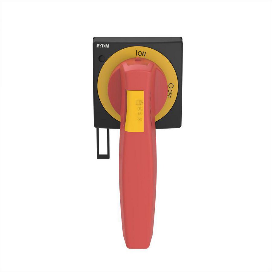 Draaigreep 6.5IN LH HANDLE 12MM RED/YELLOW
