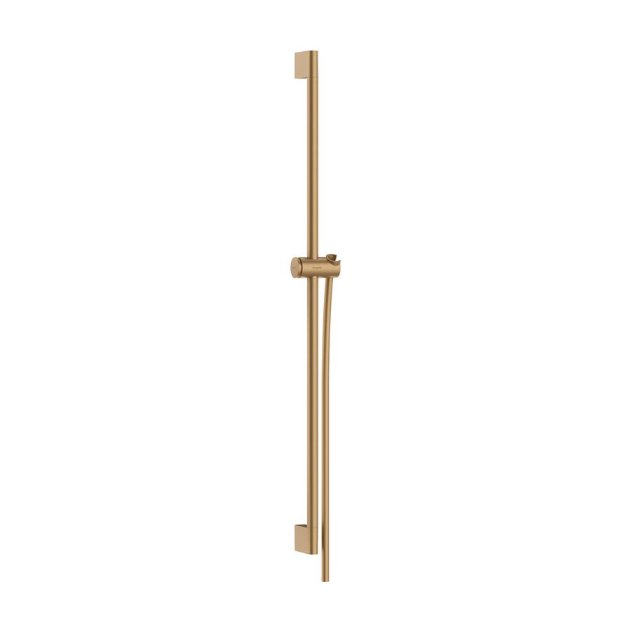 Unica Glijstang Pulsify S 90cm met schuifschuif en Isiflex doucheslang 160cm Brushed Bronze