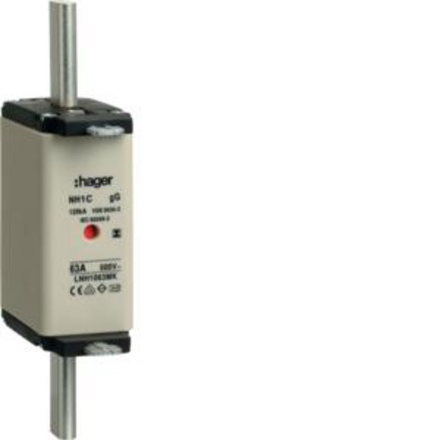 Mespatroon NH1C 63A 500V gG combimelder geisoleerd VVE=3