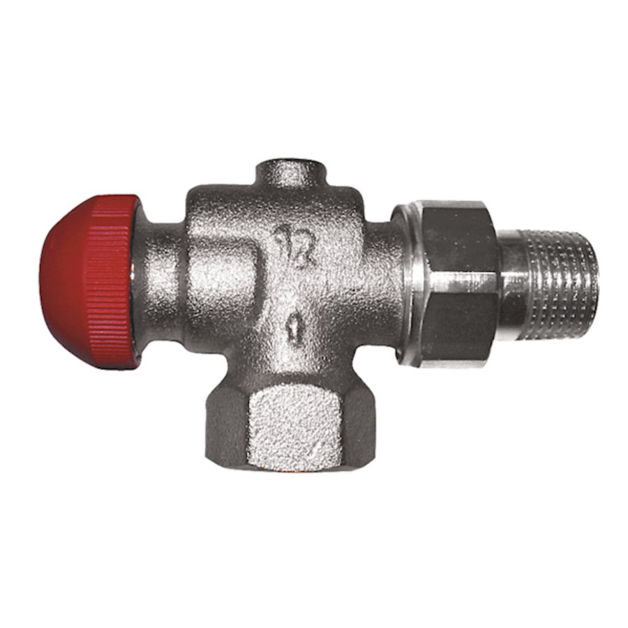 Thermostatische afsluiter TS90 V haaks verkeerd 3/8 VVE=20