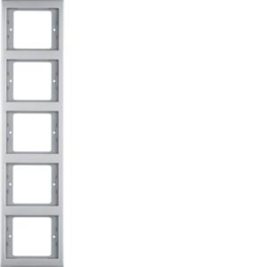 Afdekraam 5-v vert. berker K.5 edelstaal