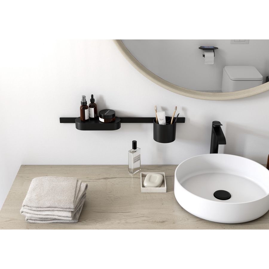 WallStoris bundelsetset badkamer mat zwart