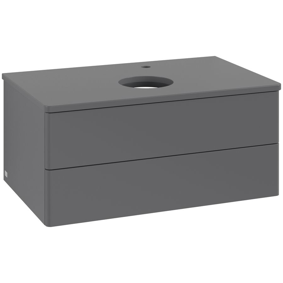 Wastafelonderkast Antao 800x360x500mm Antr. Matt Lacquer L19050GK