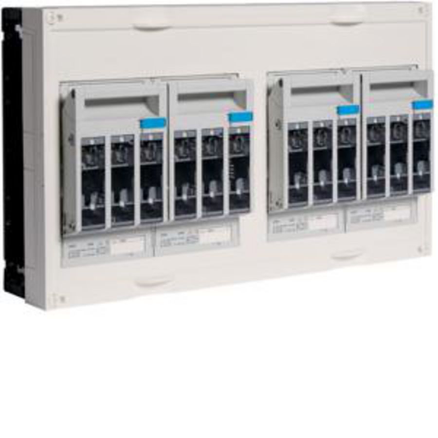 Mespatroonlastscheider-bouwunit univers N 4xNH00 railsysteem