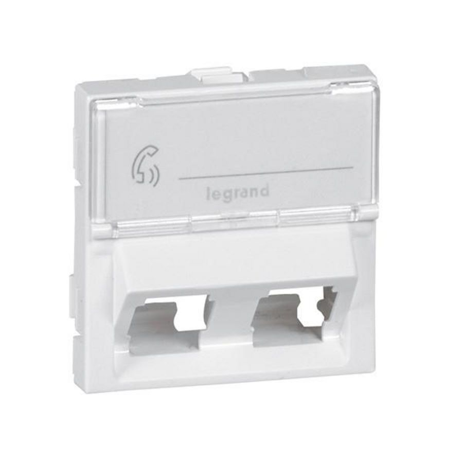 Keystone adapter 2V 2 modulen hoek Mosaic VVE=10