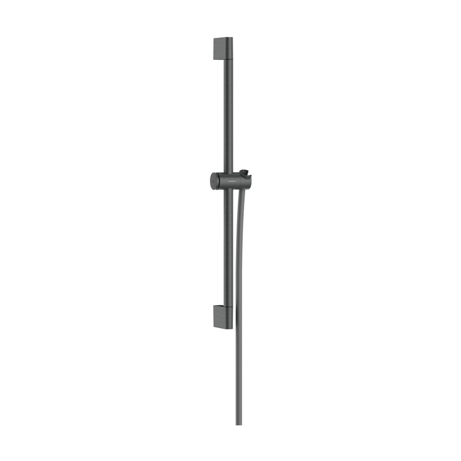 Unica Glijstang Pulsify S 65cm met schuifschuif en Isiflex doucheslang 160cm Brushed Black Chrome