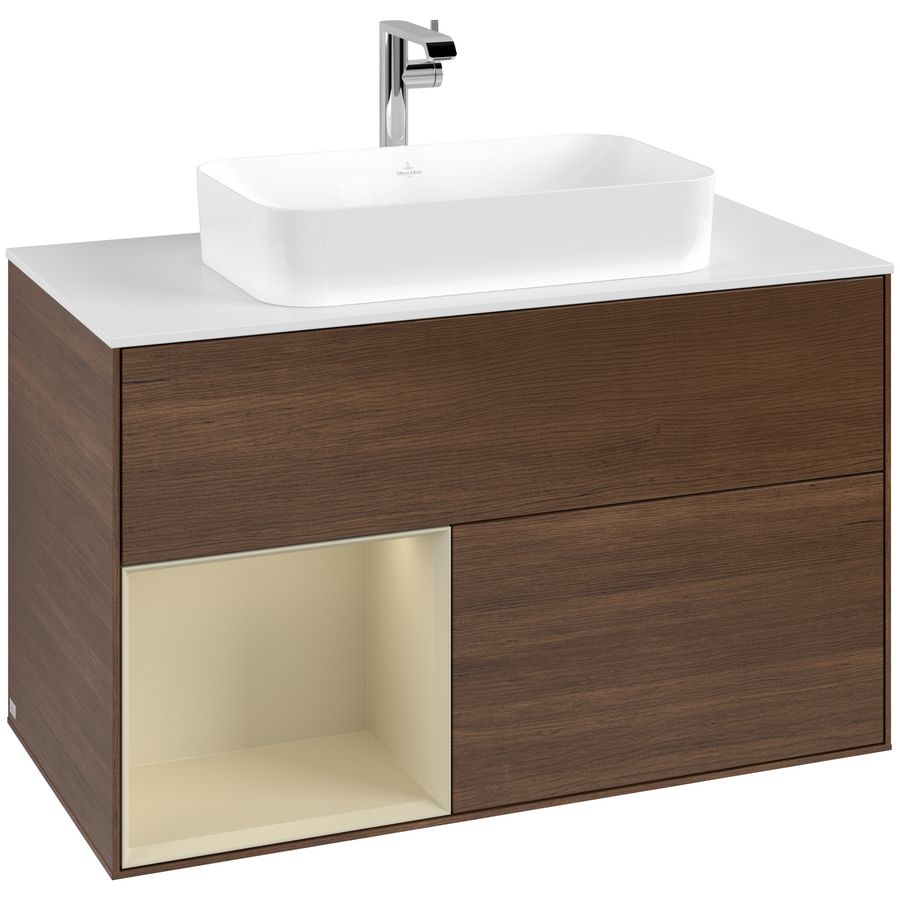 Wastafelonderkast Finion 1000x603x501mm W.Veneer G241HJGN
