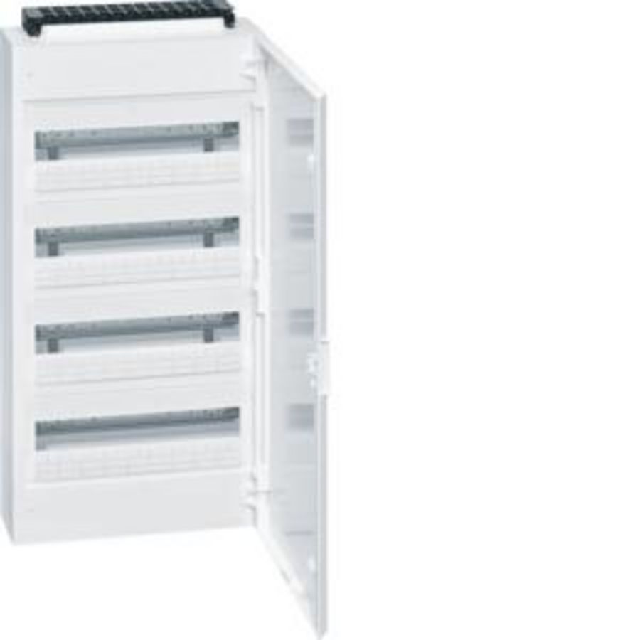 Opbouwverdeler Vega IP40 400x775x145mm 4x18 mod. deur wit