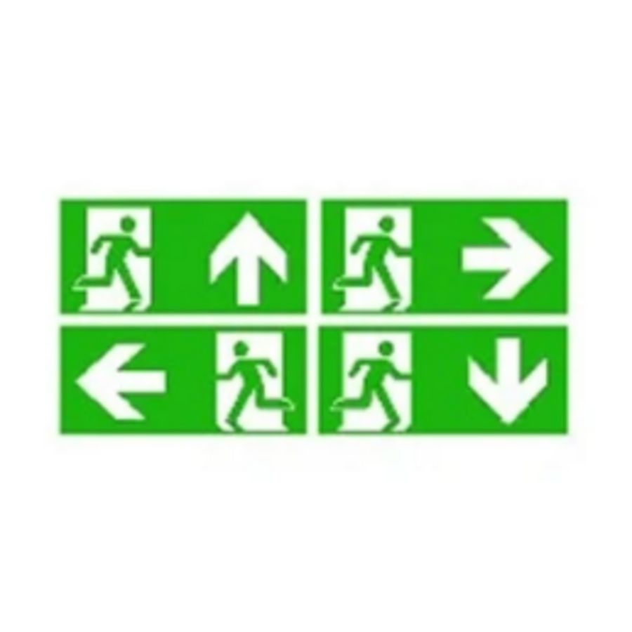 Pictogram noodverlichting plexiplaat Excellence