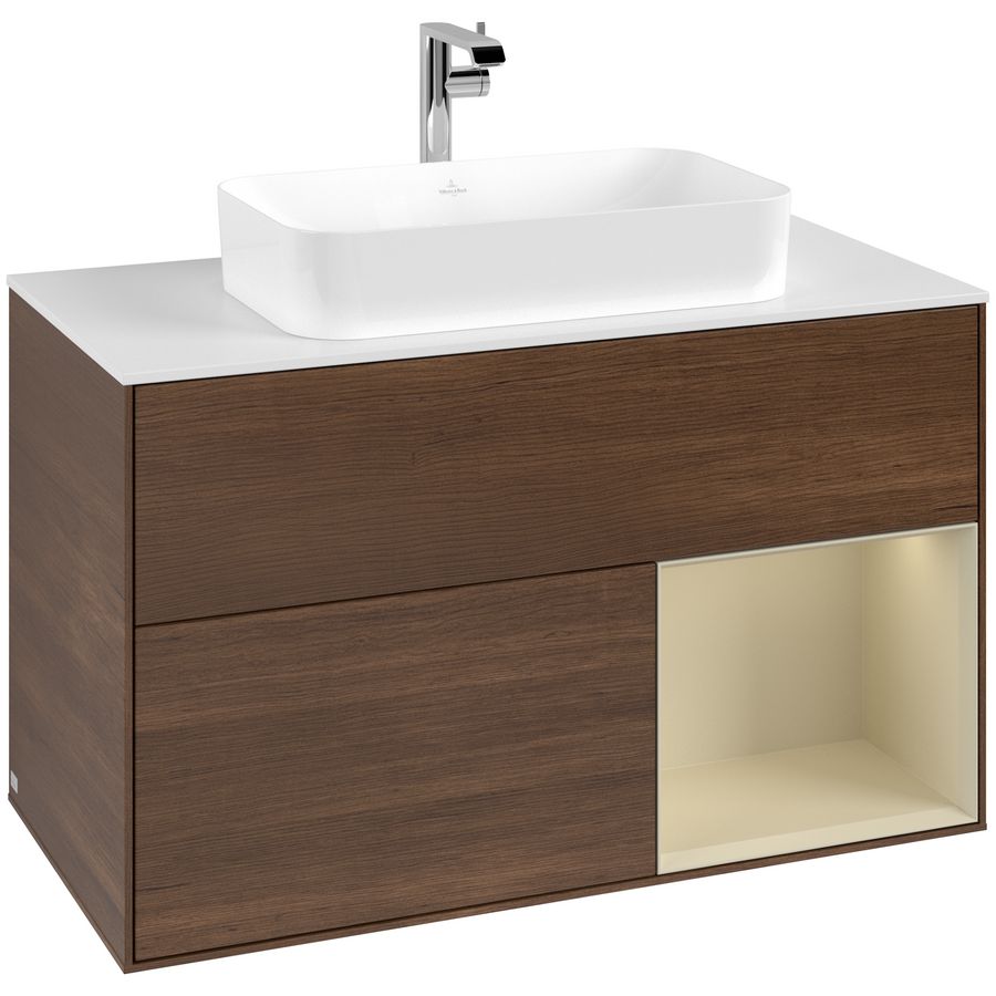 Wastafelonderkast Finion 1000x603x501mm W.Veneer G251HJGN