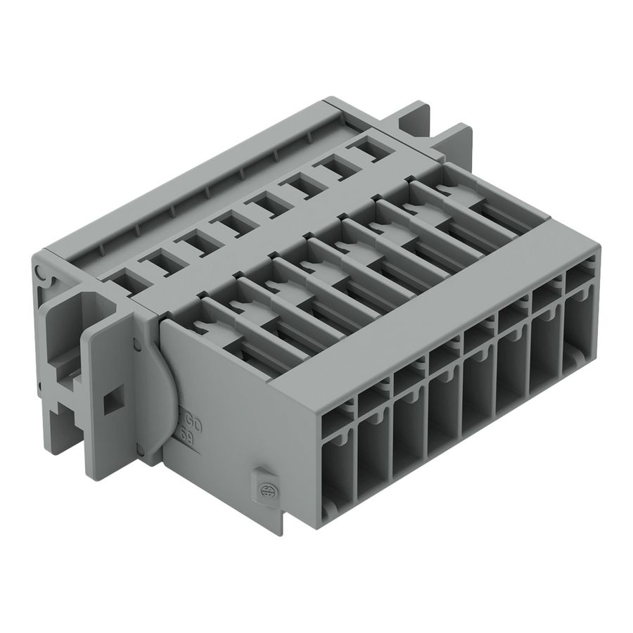 1-draads male steker CAGE CLAMP 4 mm2 grijs VVE=25