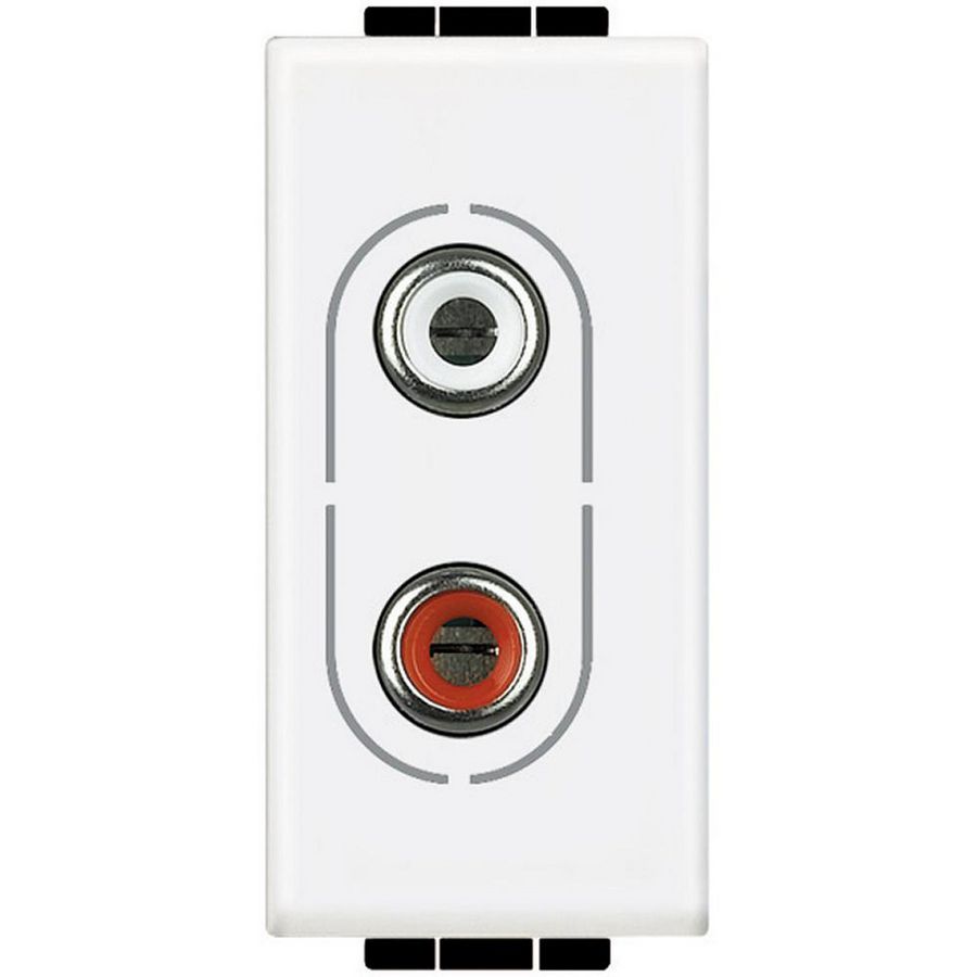 RCA dubbel wit 1 module Livinglight