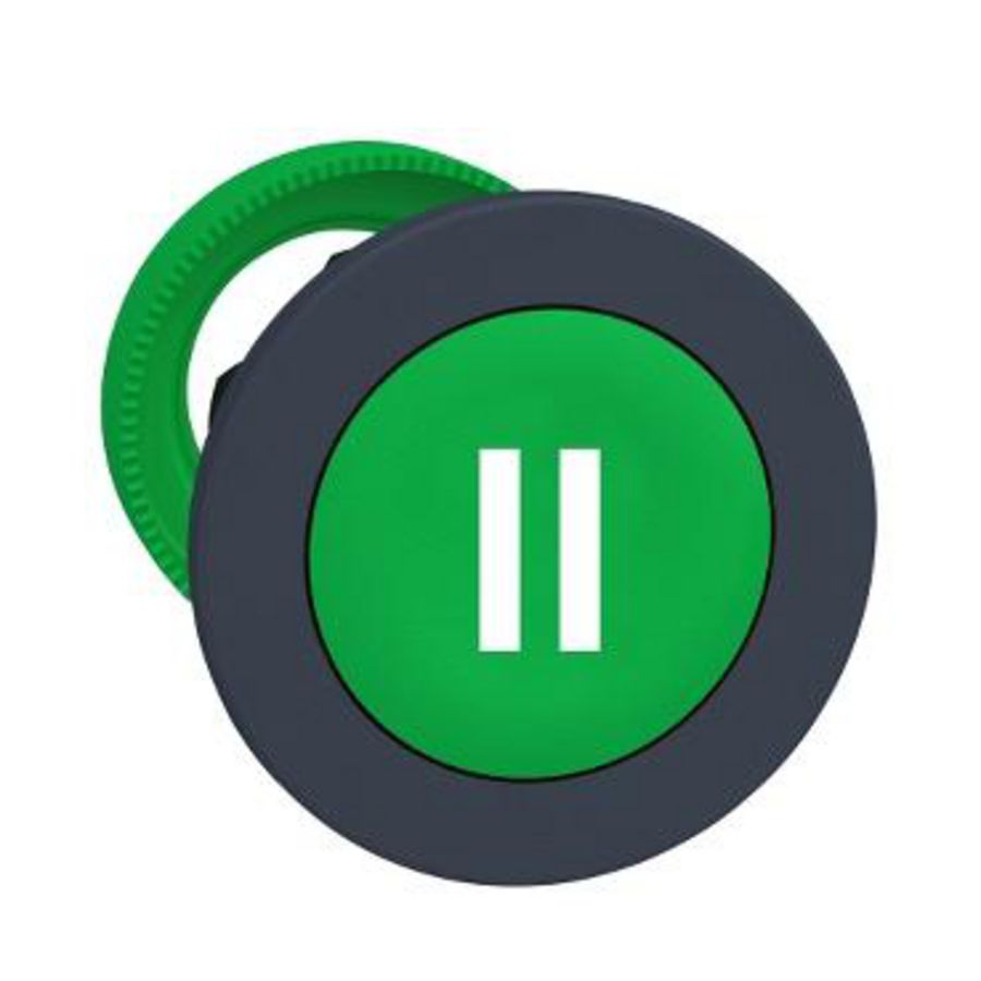 FLUSH MOUNTED GREEN FLUSH CAPS PUSHBUTTON HEAD WHITE II