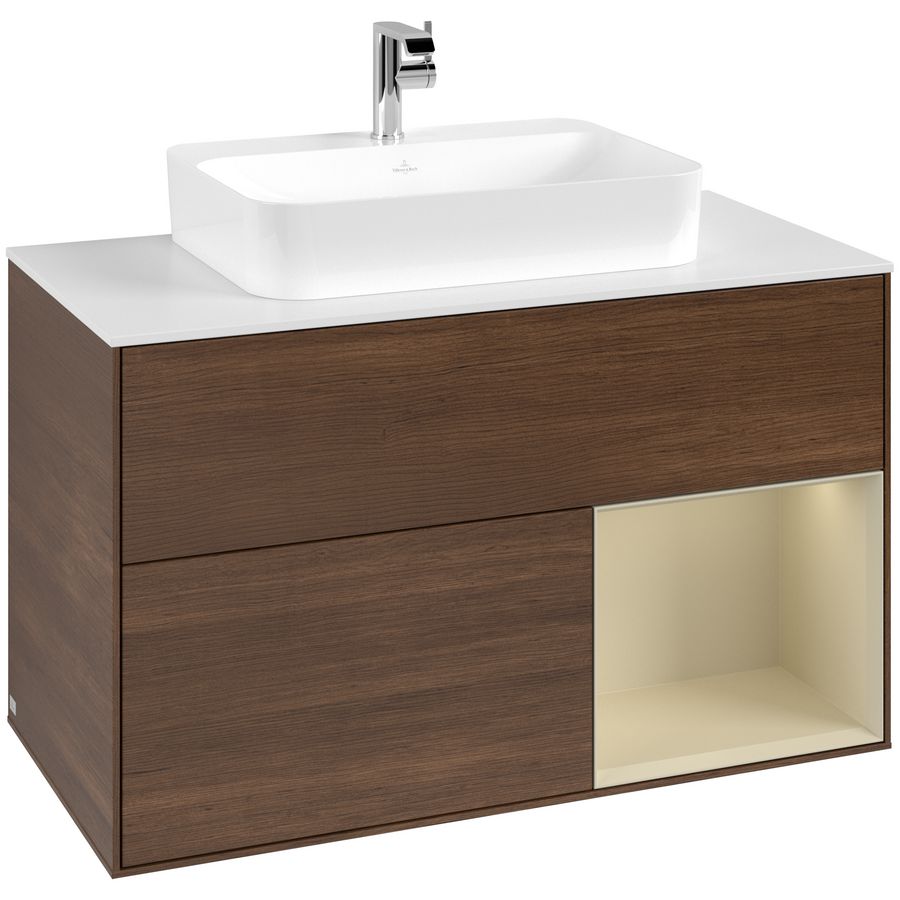 Wastafelonderkast Finion 1000x603x501mm W.Veneer G371HJGN