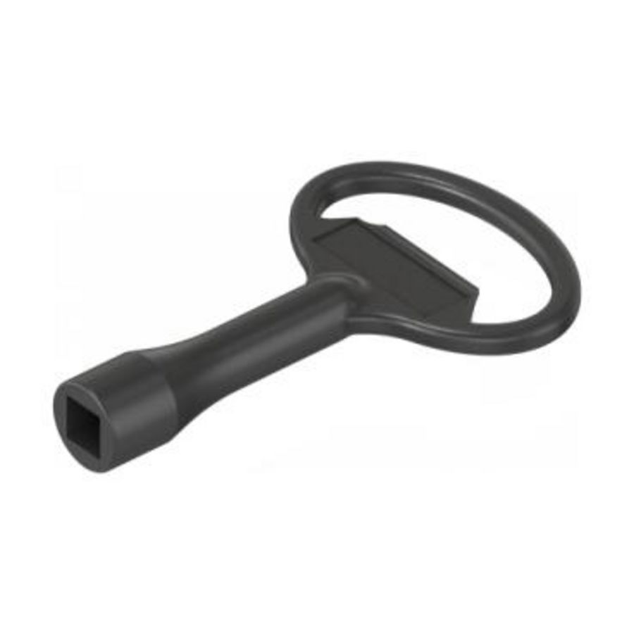 Metalen sleutel voor vierkant inzetstuk 7mm