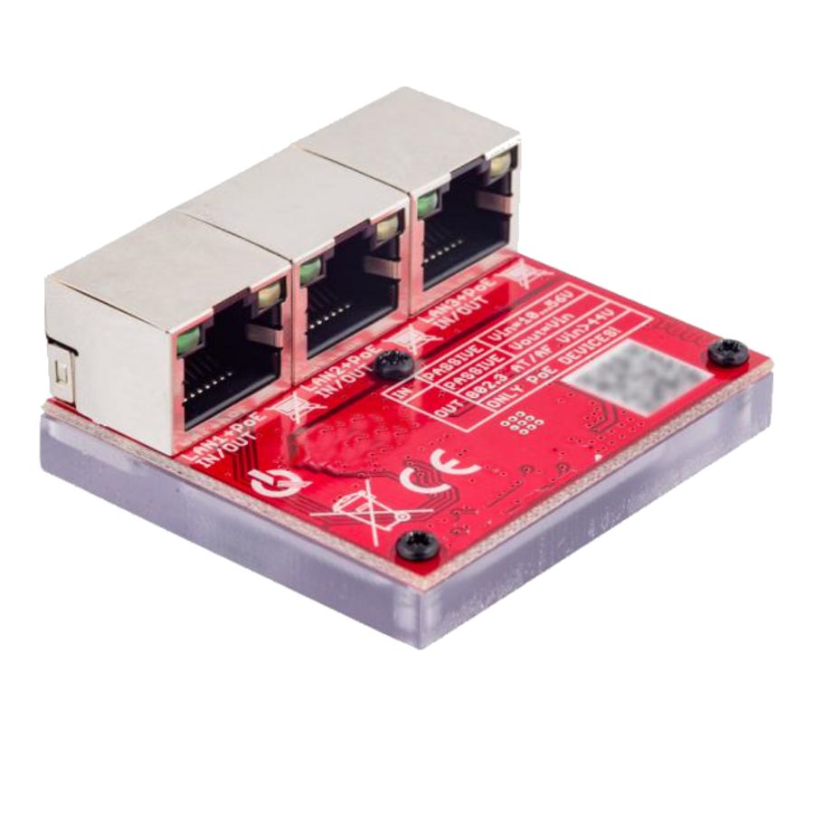 Mini switch 3 poorten POE passief
