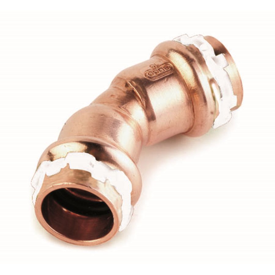 Bochtkoppeling 45° Solar SudoPress Koper FF 18x18mm SPS5041V VVE=10