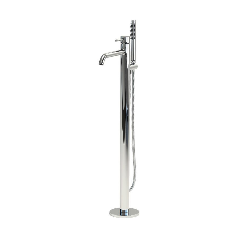 Badmengkraan vrijstaand XO TYPE-13 chroom met staafdouche incl. inbouwdeel