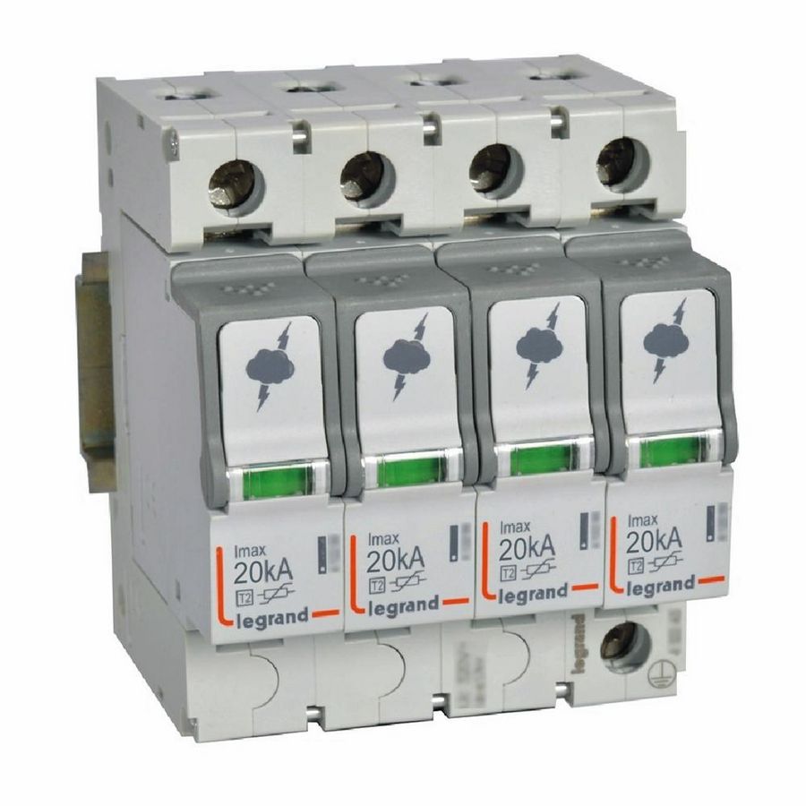 Overspanningsbeveiliger T2-4P-20kA 1.2kV-Uc 320V-4m