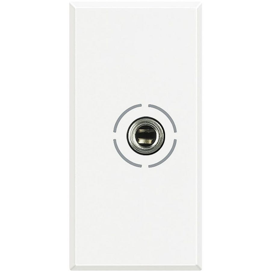 Audio Wandcontactdoos jack 3.5 1 module Axolute White