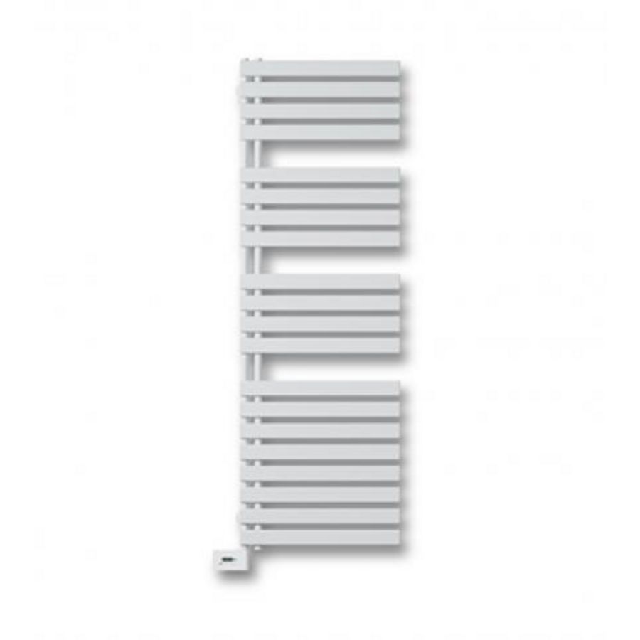 Elektr. buisradiator ASTER HF-S-EL links 600x1436mm 750W wit RAL9016
