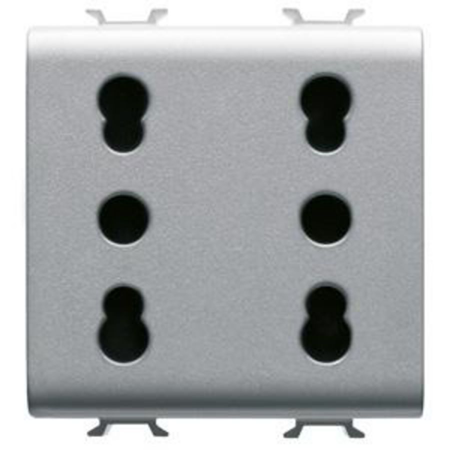 ITALIAANSE STANDAARD DUBBELE WCD 250 Vac-2X2P+ VVE=6