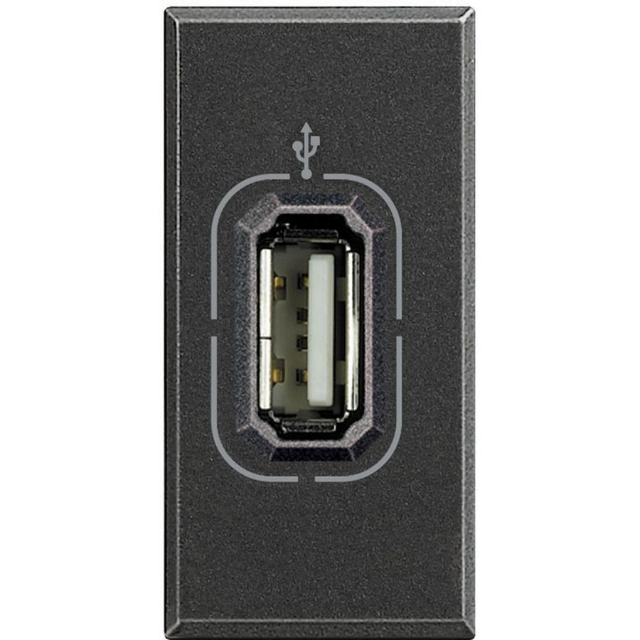 USB antraciet 1 module Axolute