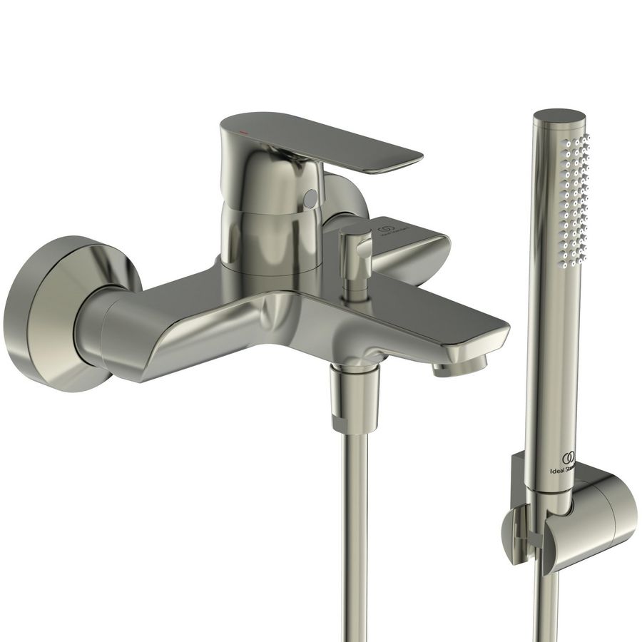 Connect Air bad/douchemengkraan met badset silver storm (rvs look)