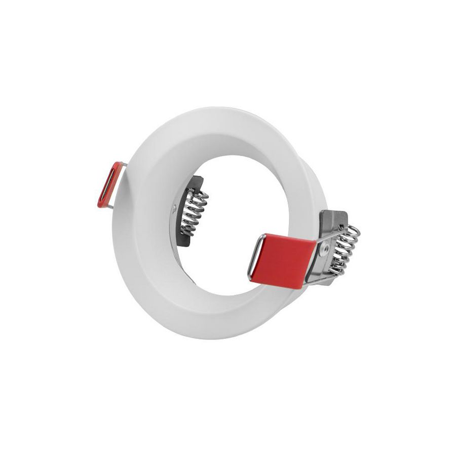 Inbouwarmatuur 50mm rond ø75mm wit