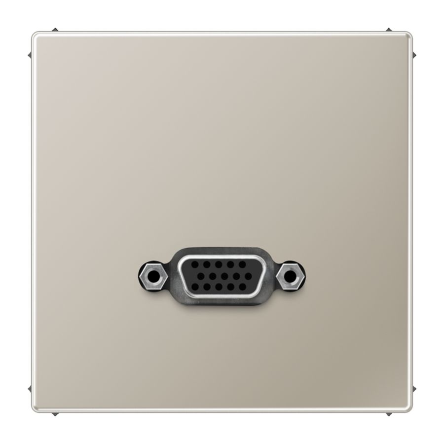 Afdekking edelstaal voor 1xVGA LS