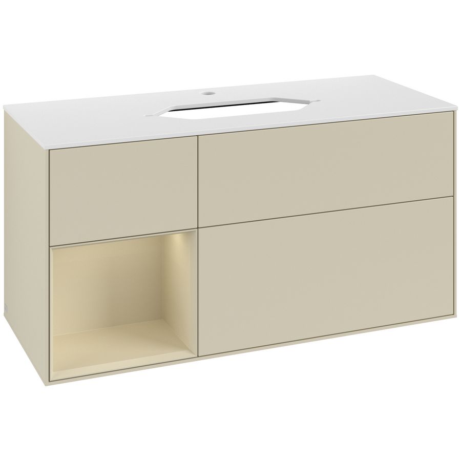 Wastafelonderkast Finion 1200x603x501mm S.Grey Matt Lacquer G291HJHJ