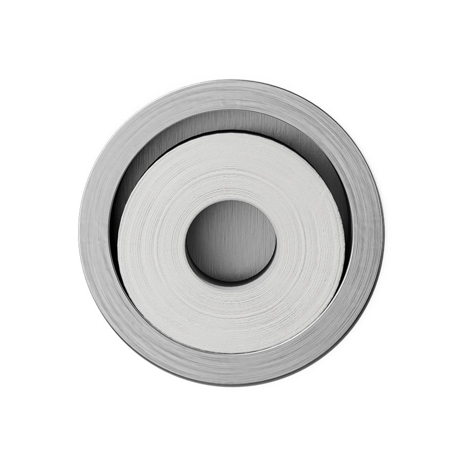 Closed CL3 inbouw reserveclosetrolhouder RVS rond voor 1 rol