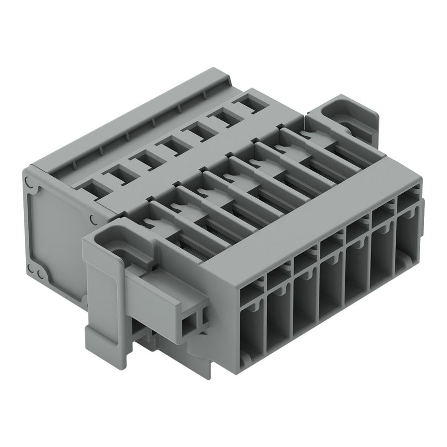 1-draads male steker CAGE CLAMP 4 mm2 grijs VVE=25