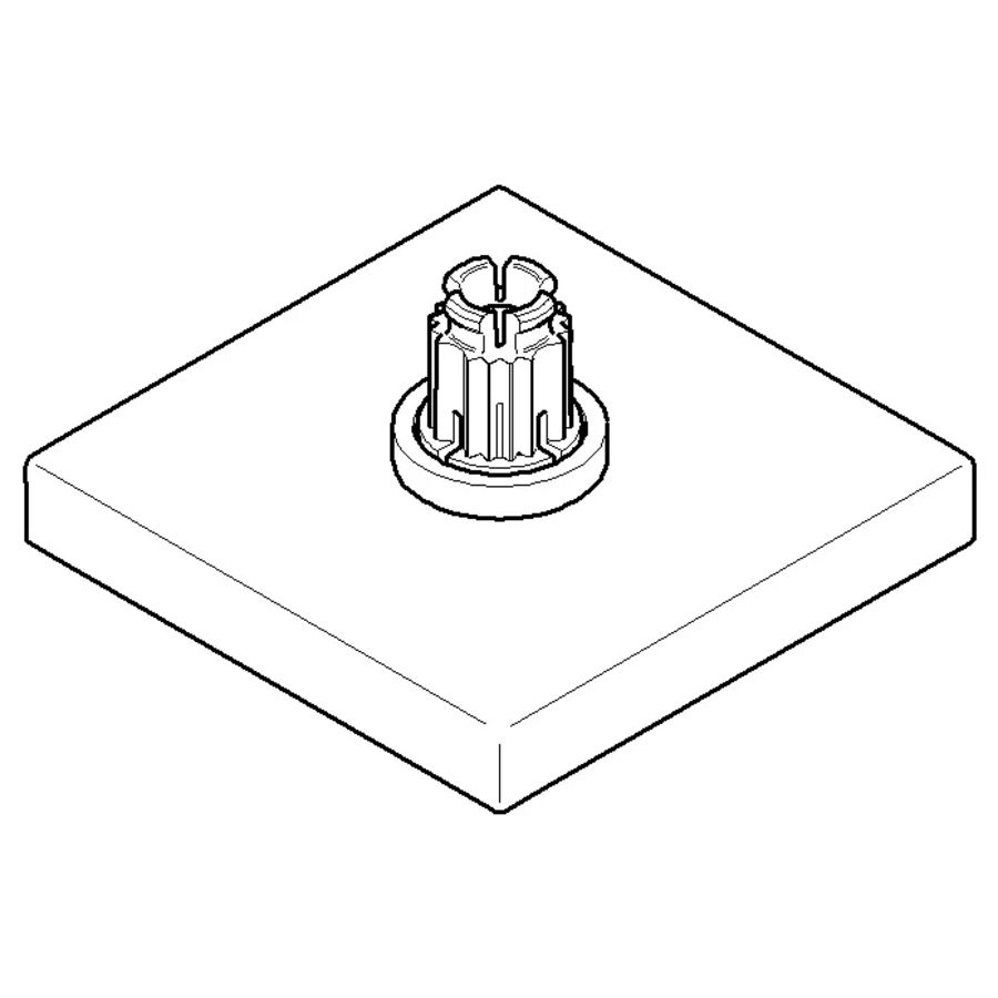 Rozet 59,8x59,8x27,43mm chr 04279802900-00