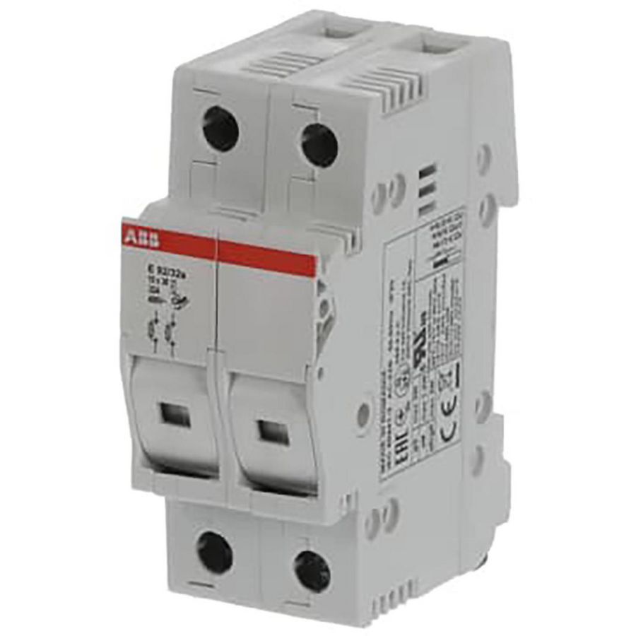 Zekeringhouder 2p met LED