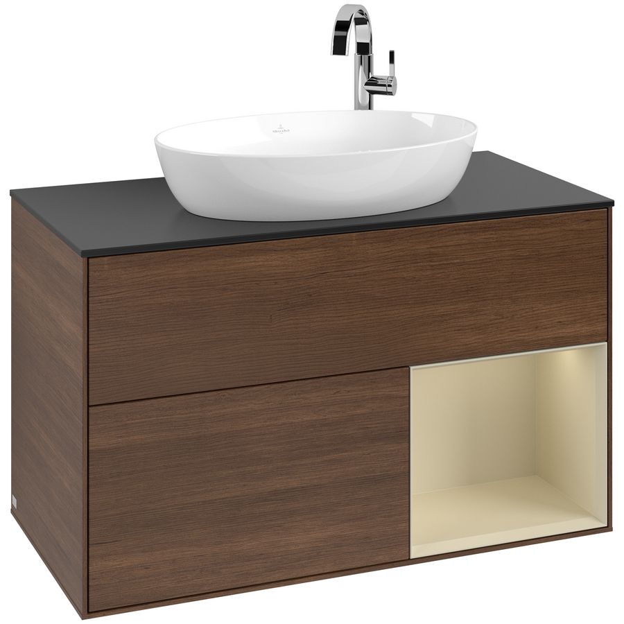 Wastafelonderkast Finion 1000x603x501mm W.Veneer G902HJGN